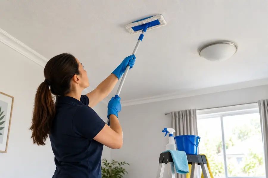 How to Clean Rental Ceilings for a Final Inspection